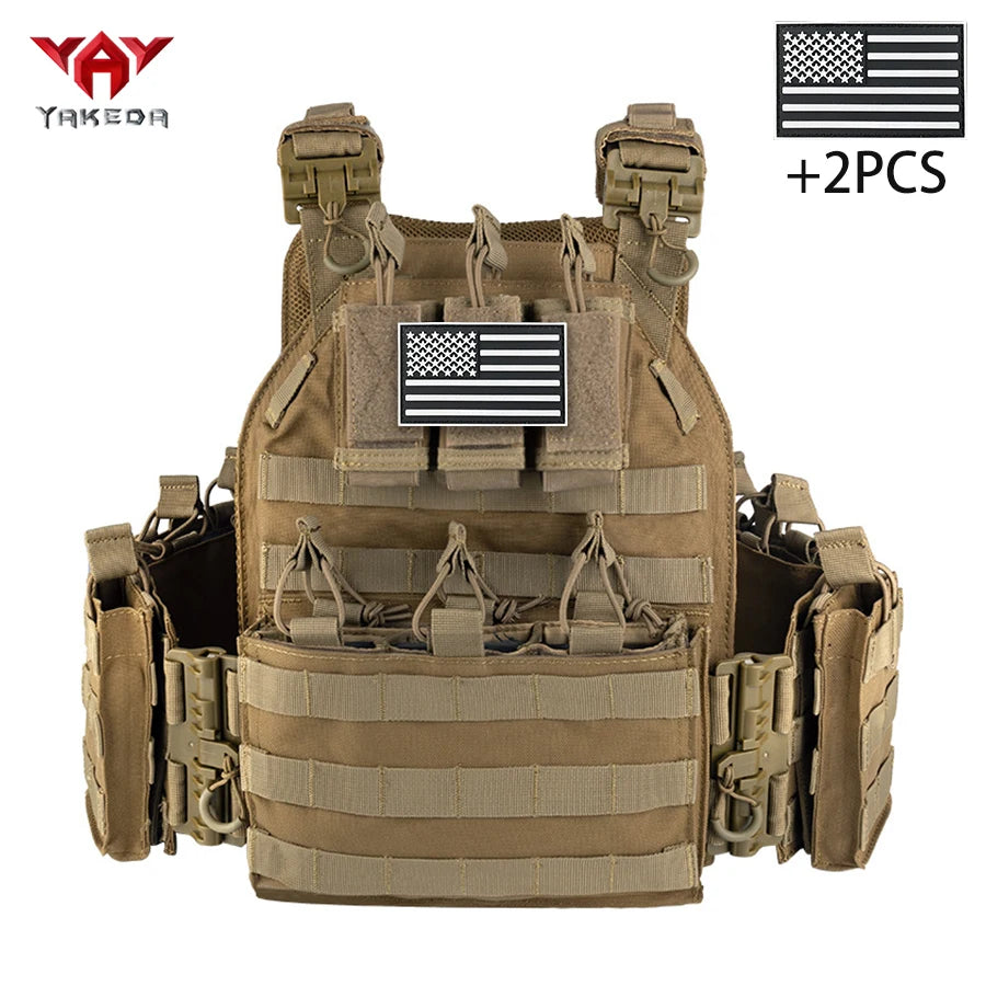 YAKEDA Wear resistant Tank Top Reinforced Fabric Modular Design Outdoor Equipment Sports Hunting Tank Top