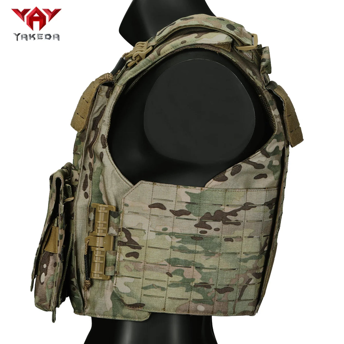 YAKEDA new vest hunting vest with one click quick disassembly laser cutting PALS system training vest