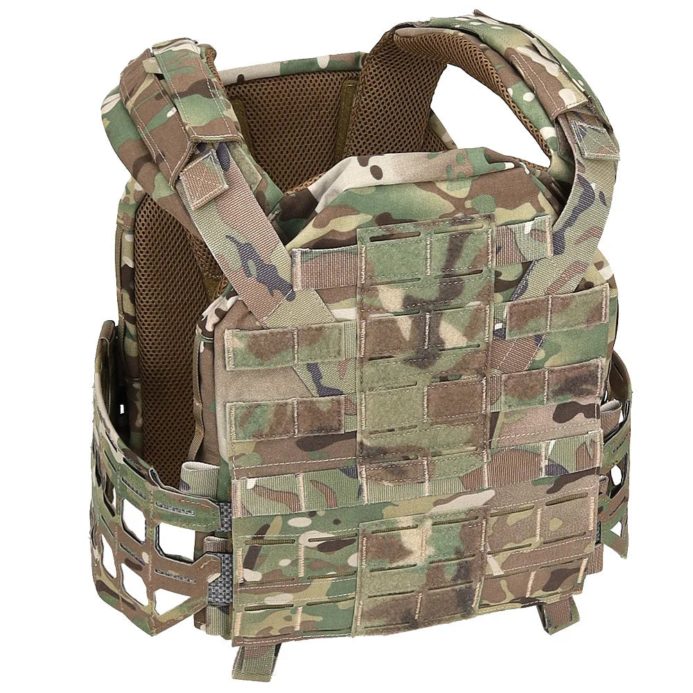 New 2.0 Tactical KZ Plate Carrier Low-Profile K-0 Hunting Vest Quick Release Cummerbund MOLLE Mesh Comfort Lightweight Gear