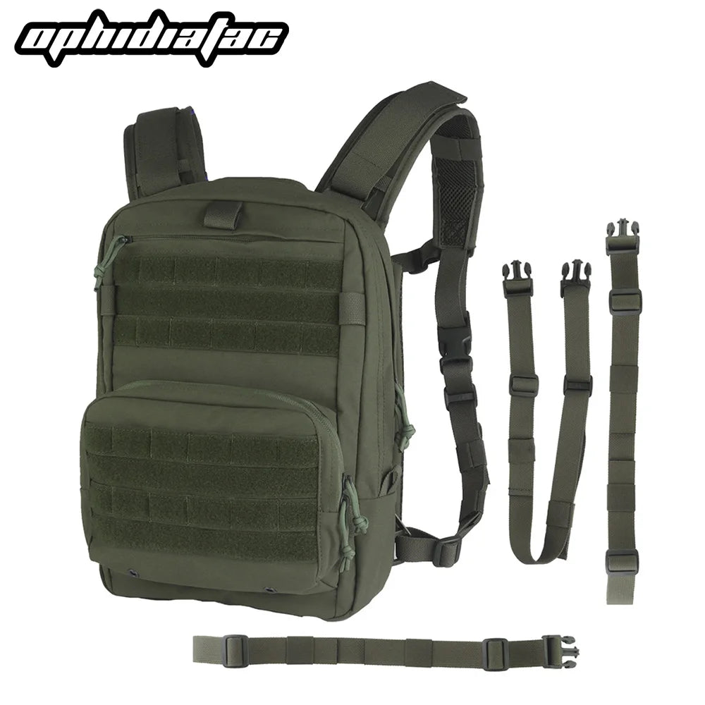 OPHIDIAN Backpanel R Series Style Modular Backpack Multi-Function Outdoor Zipper Bag Set for Airsoft Hunting Vest Plate Holder
