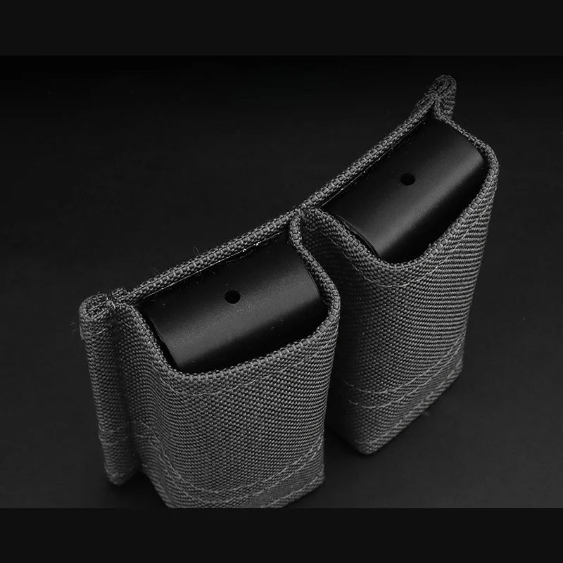 1911 Dual Magazine Pouch | MOLLE-Compatible Pistol Holder | Quick-Release Design