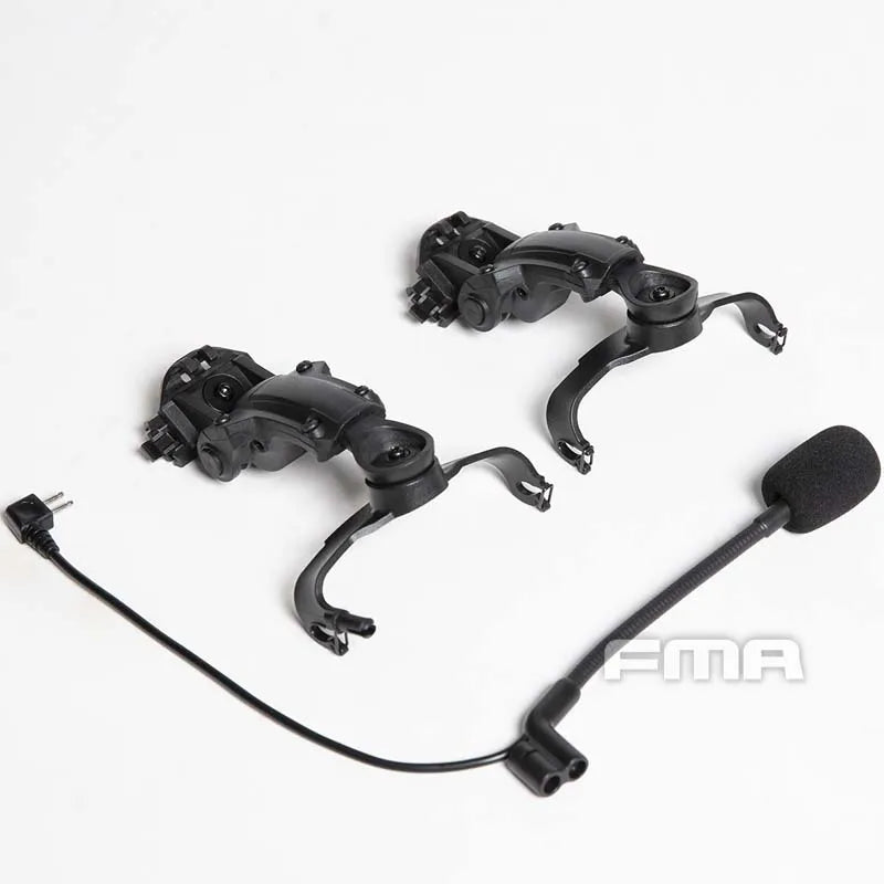 FMA Tactical Headphone Bracket FMA COMTAC Flip Back Helmet Bracket C3 to AMP Headphone Bracket