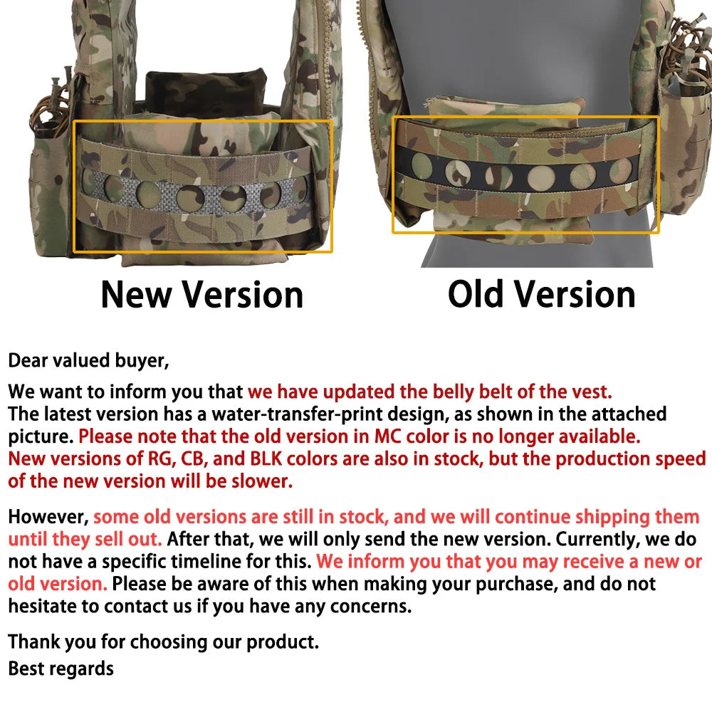 New Version Tactical FC V5 Plate Carrier Quick Release Vest Triple 556 Magazine Pouch MOLLE Hunting Airsoft Gear