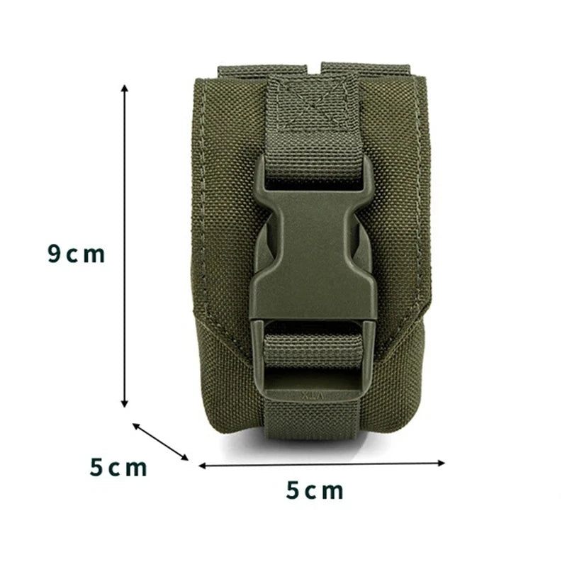 Tactical Molle Grenada Pouch Single Frag Grenade Pouch with Hook and Loop Design Magazine Pouch