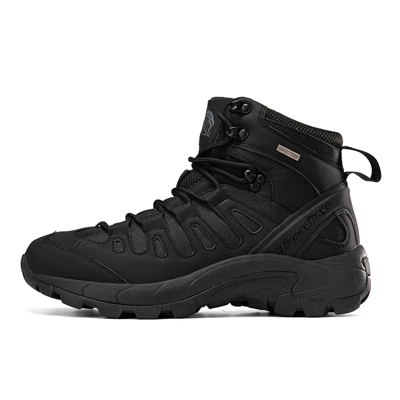 Topfight Big Size 47 46 Men's Outdoor Field Training Hiking Military Boots Hunting Trekking Camping Anti-Slip Ankle Boots