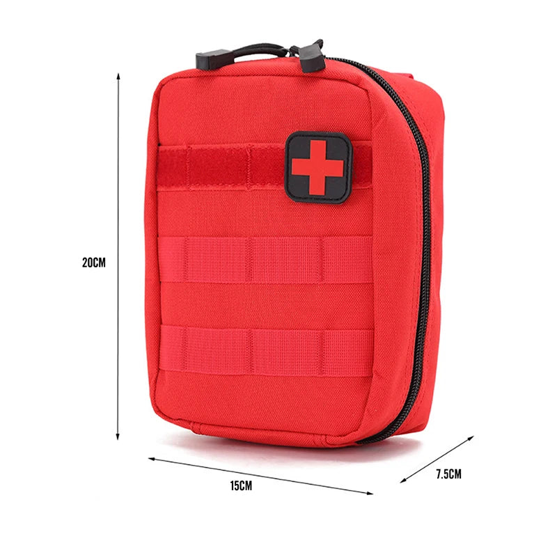 Tactical MOLLE IFAK Medical Pouch Durable Nylon First Aid Bag with Quick Access Zipper for Hunting Camping