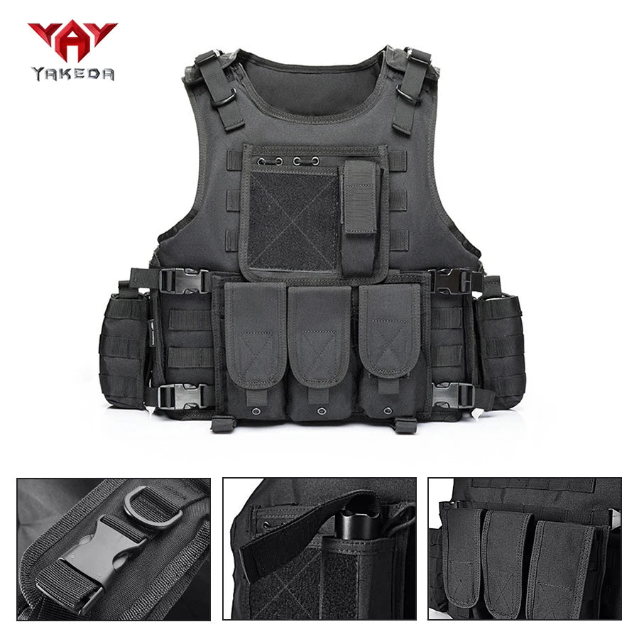 The YAKEDA MOLLE extended system security duty uniform is equipped with multiple accessory packages