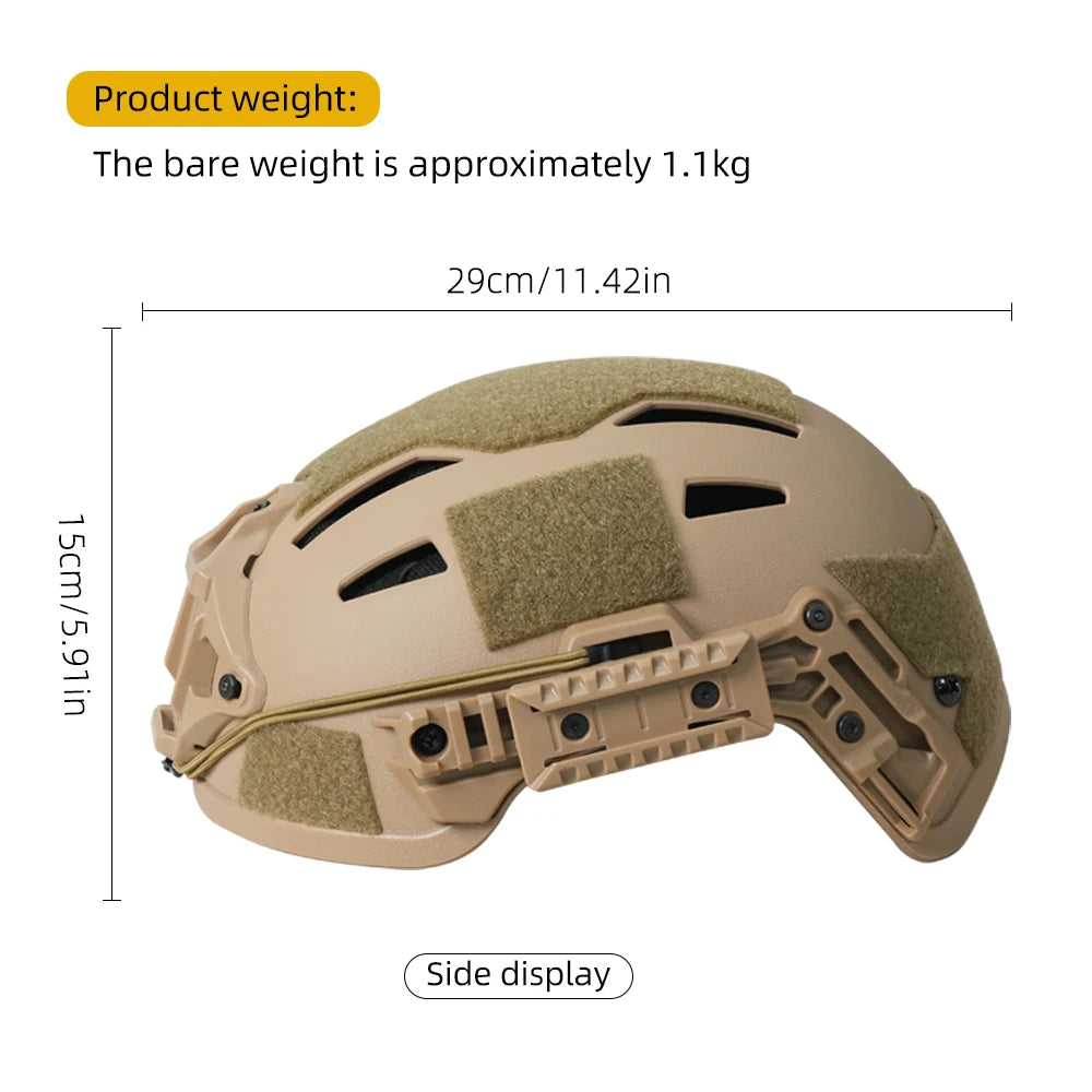 BOOIU MH Helmet High-Cut Iraqi Live-Action Game Cs Outdoor Head Circumference 55-57cm Protective Equipment Tactical Helmet