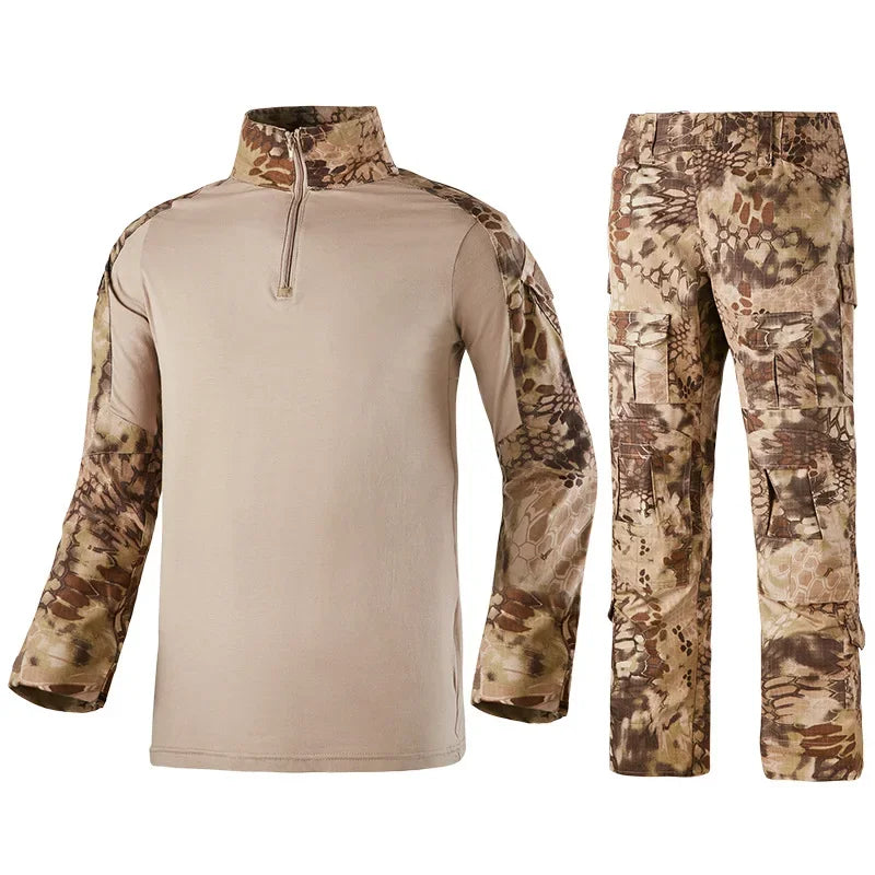 Camouflage Uniform Tactical Camo Suit Multicam Hiking Shirt Pants Outdoor Sports Sets Equipment Men Hunting Outdoors