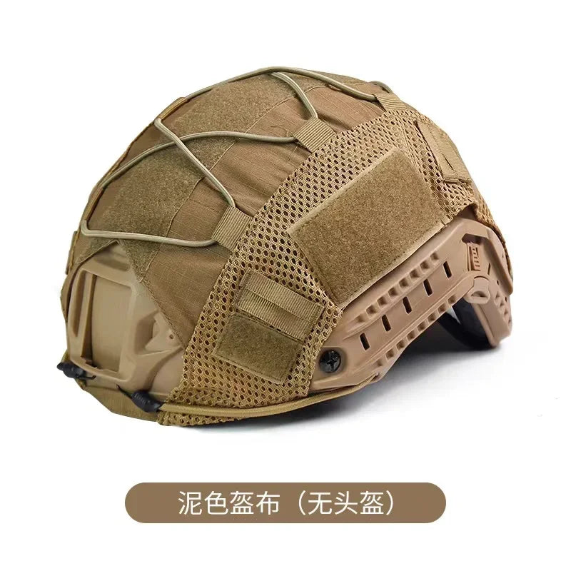 Tactical Helmet Cover for Fast MH PJ BJ OPS-Core Helmet Airsoft Paintball High-cut camo Helmet Cover with Elastic Cord