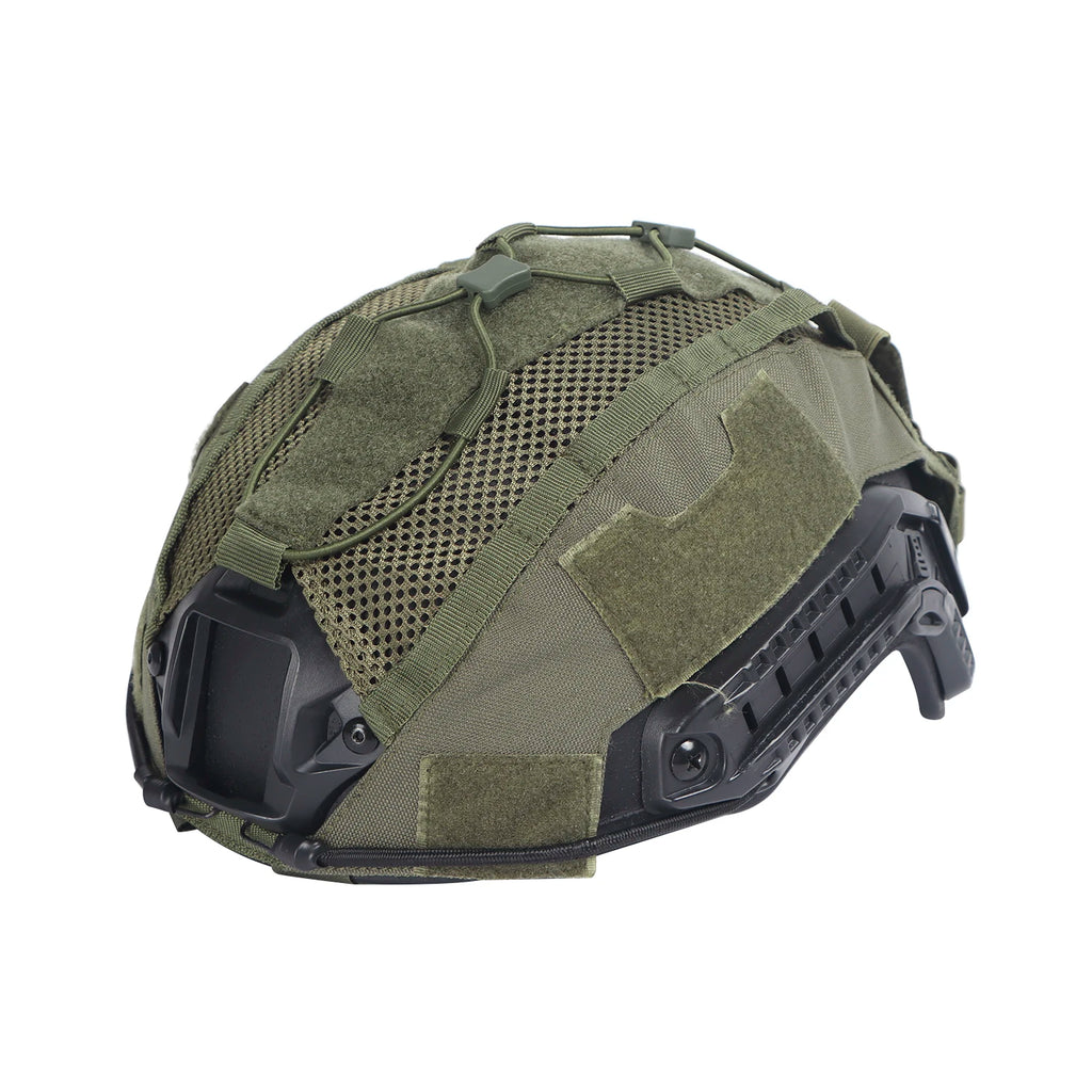 Tactical Helmet Cover for Maritime Helmet with NVG Battery Pouch Hunting Suitable for Tactical Protective and Outdoor Activities
