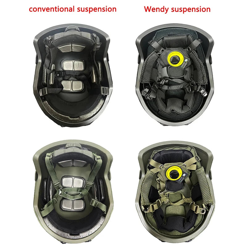 FAST Tactical Helmet Kevlar High-Quality Fast Tactical Helmet FAST Wendy Suspended Floating Pad Tactical Helmet Outdoor Hunting