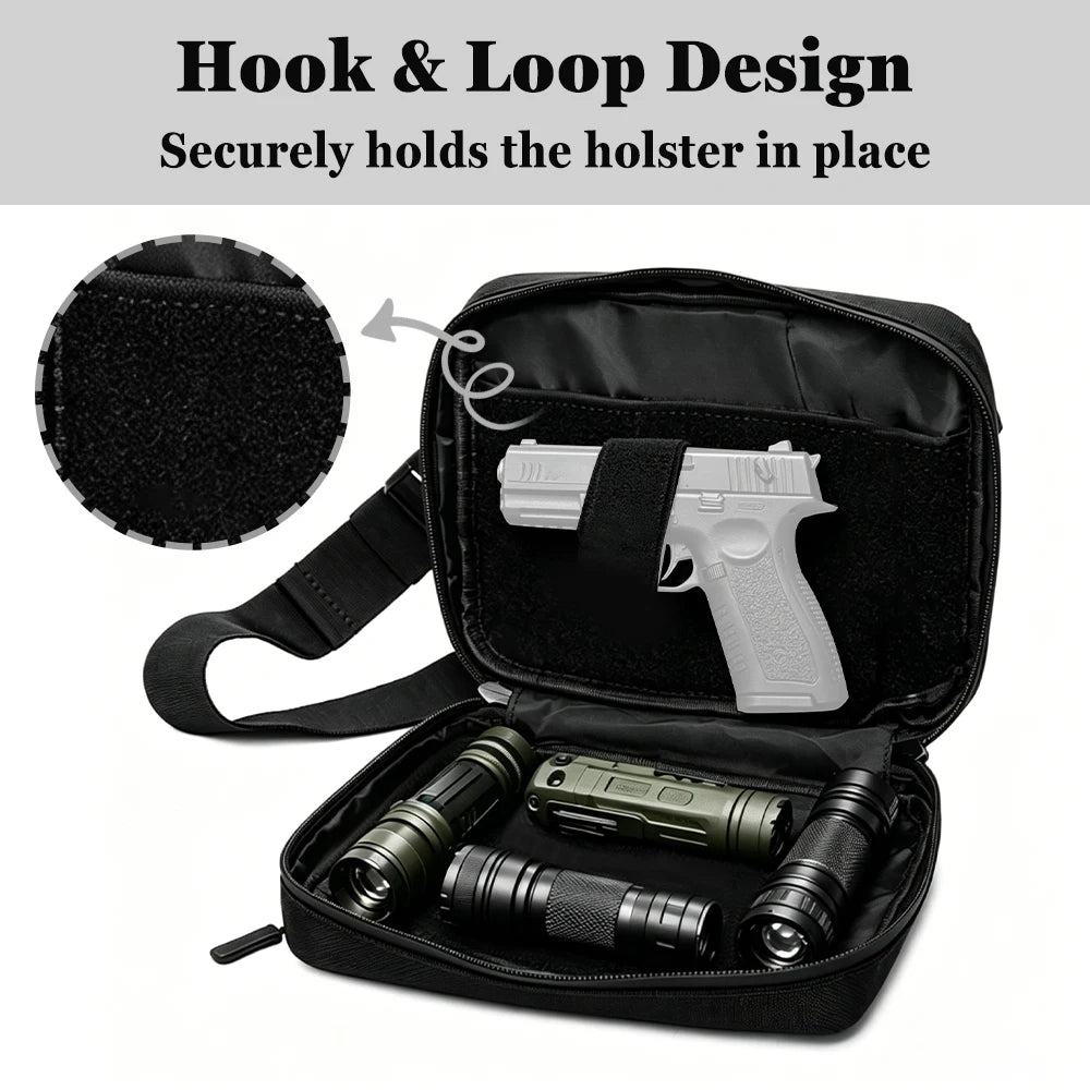 Hunting Gun Bag Waist Pack With Gun Holster Tactical Concealed Carry Outdoor Shooting Sports Handgun Case Storage Pouch For Men