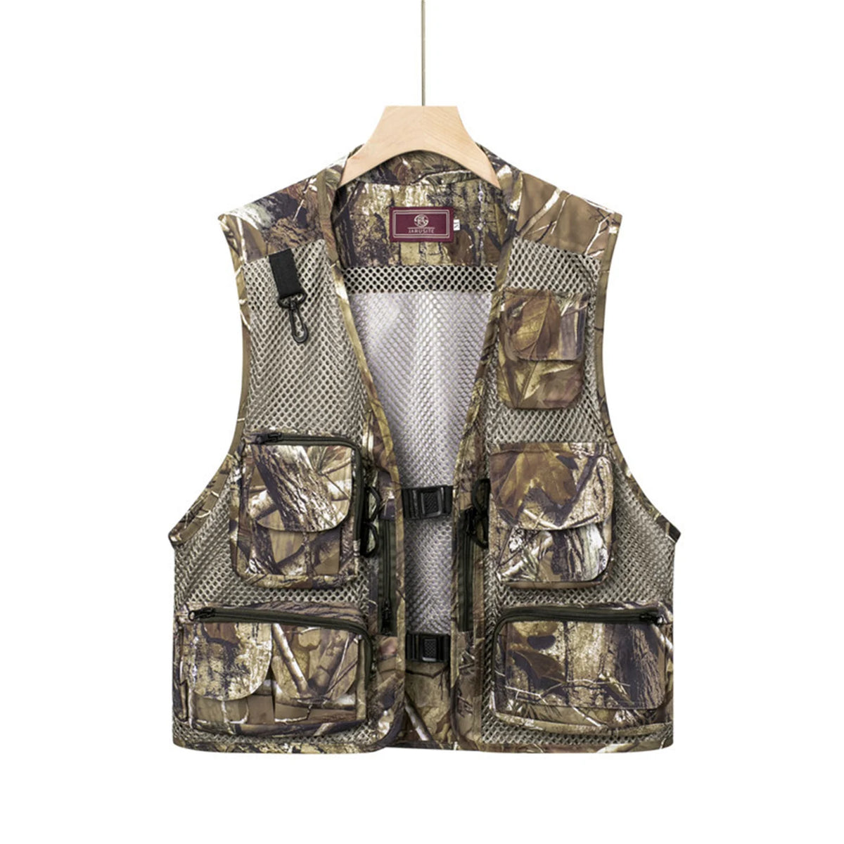 Summer Men's Camouflage Hunting Vest Tank Top Multiple Pockets Mesh Breathable Sleeveless Jacket Outdoor Fishing Waistcoat