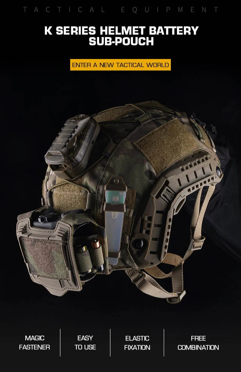 Tactical Helmet Battery Pouch K Series Hunting Airsoft Fast Helmet PVS31 Battery Box Storage Counterweight Helmet Accessory Bag