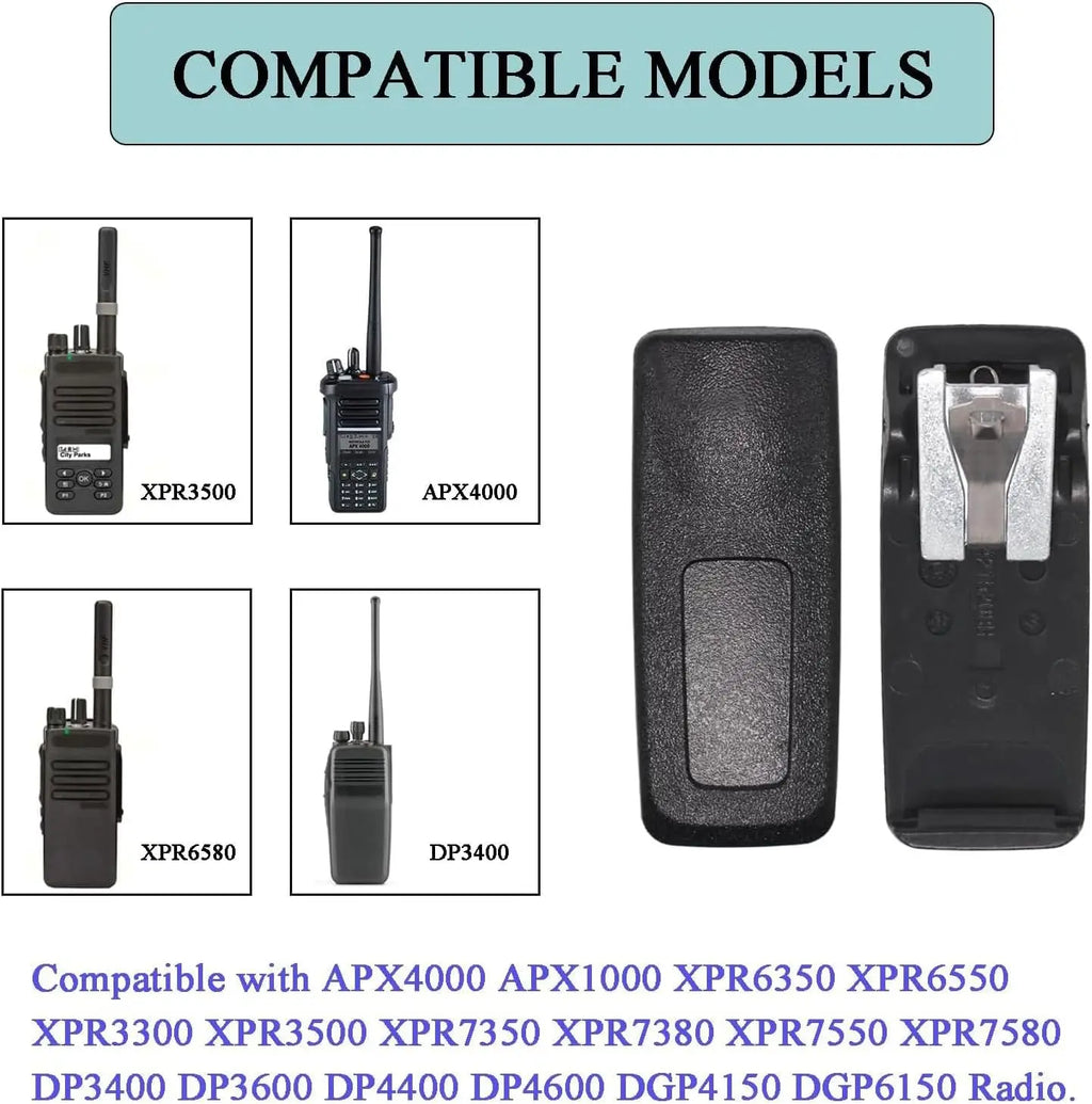 PMLN4651A PMLN4651 Belt Clip Compatible for Motorola XPR3500 XPR3300 XPR7350 XPR7550 XPR3500e XPR3300e XPR7350e XPR7550e  Radio