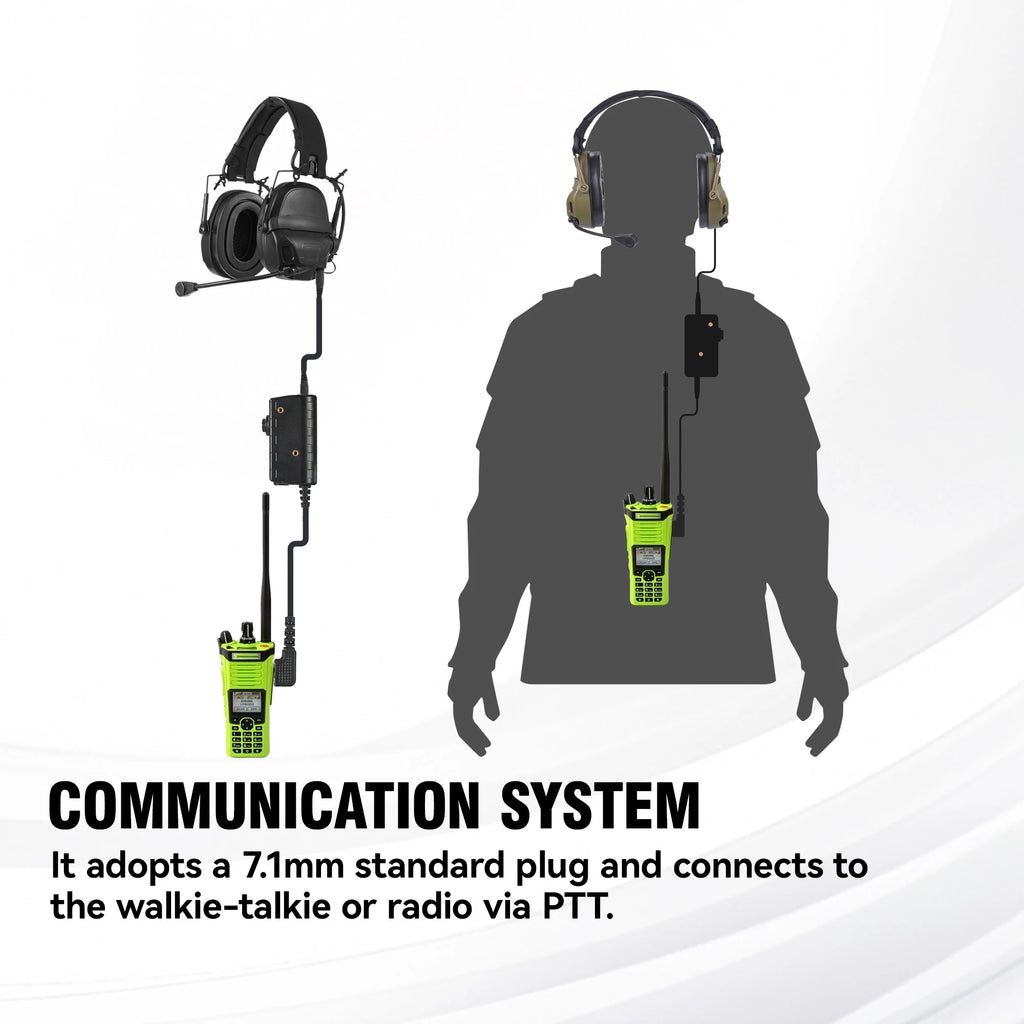 ARM NEXT AMP Tactical Communication Headphone Helmet-Mounted Pickup Noise Reduction Military Aviation Headset With Micphone