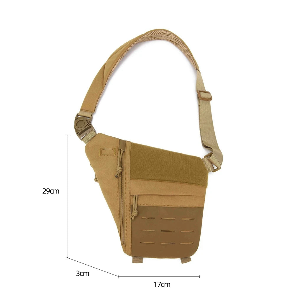 Outdoor Tactical Fanny Pack for Men Concealed Carry Backpack Shoulder Holster Chest Crossbody Bag