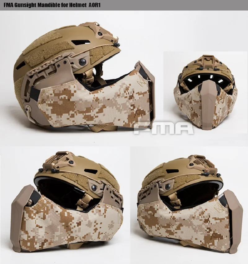 Outdoor Sports - FAST Helmet Rail Special Protective Face Mask For Face Protection