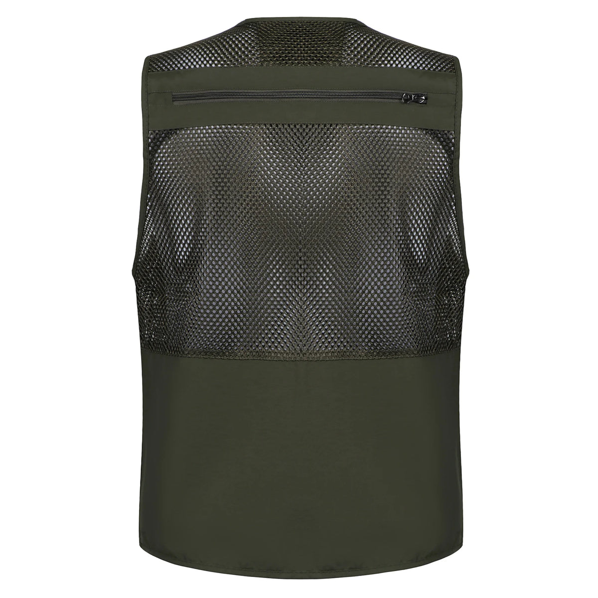:Men's Vest Tactical Webbed Gear Coat Summer Photographer Waistcoat Tool Many Pocket Mesh Work Sleeveless Jacket Male