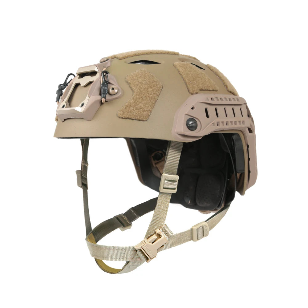FMA Tactical FAST SF Helmet Lightweight Military Training Helmet with MBS Night Vision Mount + ARC Rail Impact-Resistant  Gear