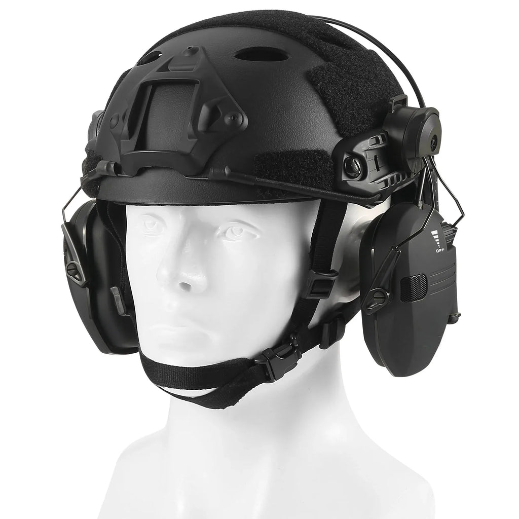 New Generation WK Helmet VersionTactical Electronic Shooting Earmuff Anti-noise Headphone NRR23dB