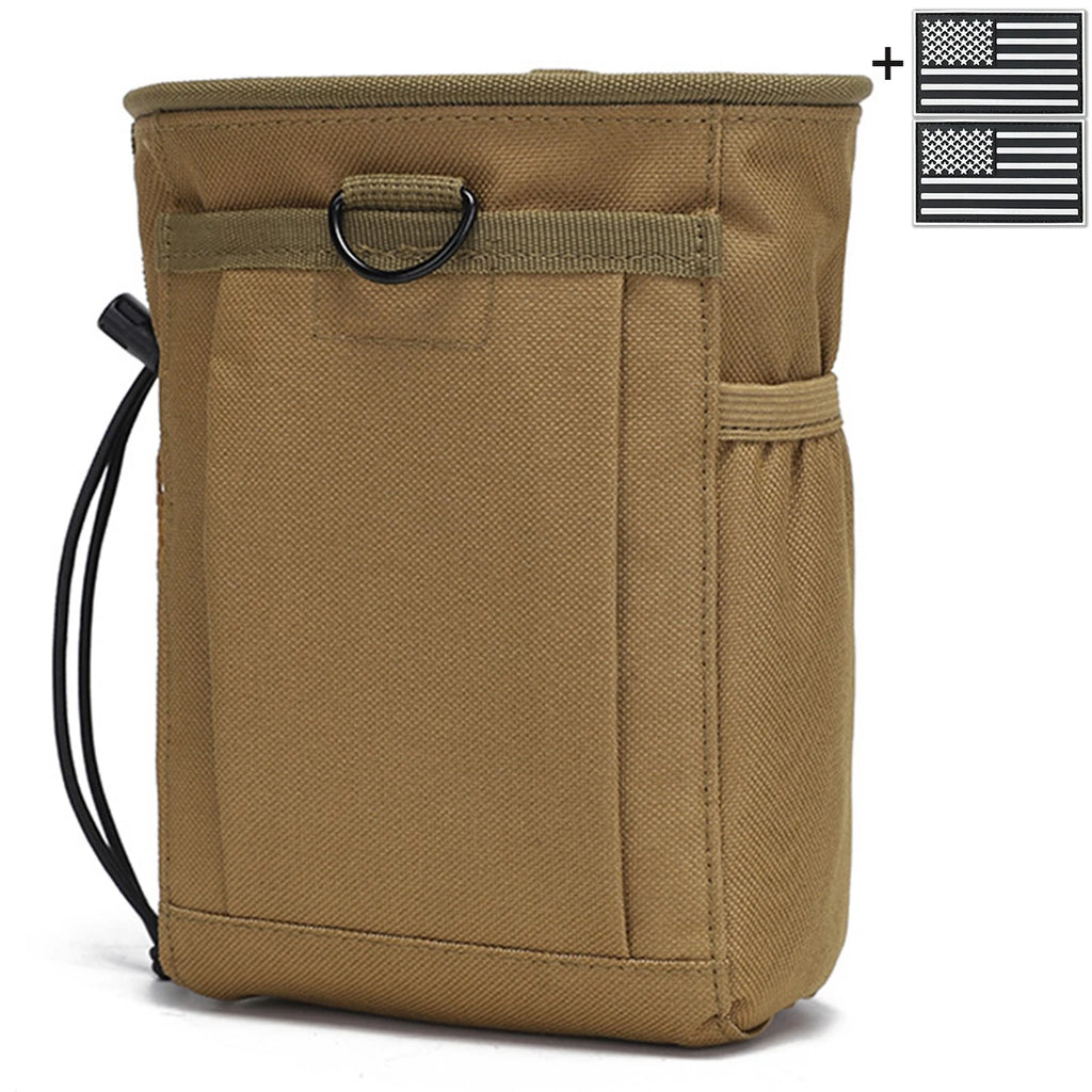 Multi functional storage bag MOLLE waist bag outdoor EDC practical drawstring storage bag, fabric wear-resistant and durable