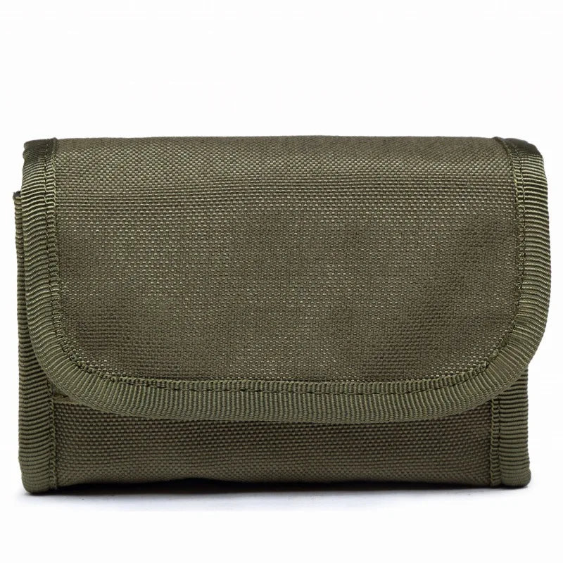 10 Grids Ammo Pouch Tactical Waist Bag 10-Rings Shot Bags Outdoor Shooting Multi-functional Mini EDC Mag Molle Nylon Pouch