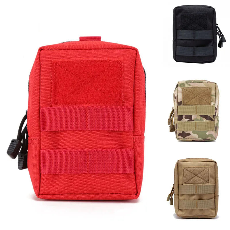 Outdoor Tactical EDC Pouch Utility Medical Molle Waist Bag Survival Tool First Aid Storage Pack Pouch Camping Hunting Bag