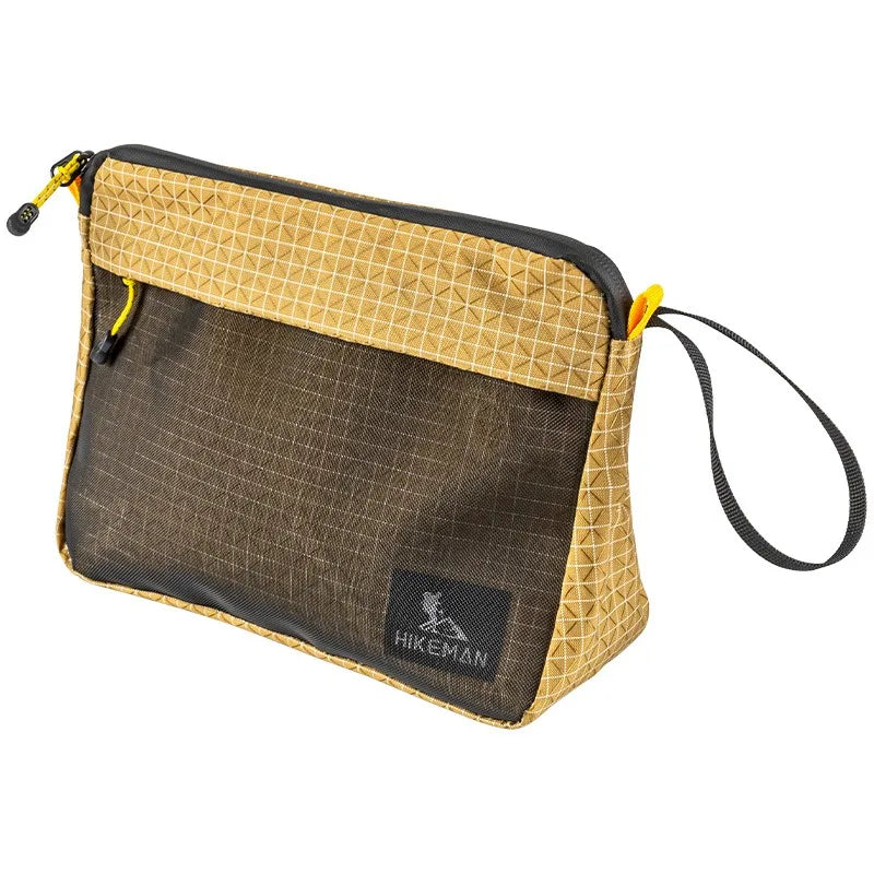 Ultralight Dyneema Toiletry Bag Portable Waterproof Wash Bag Outdoor Camping Travel Cosmetic Storage Pouch with Hand Strap