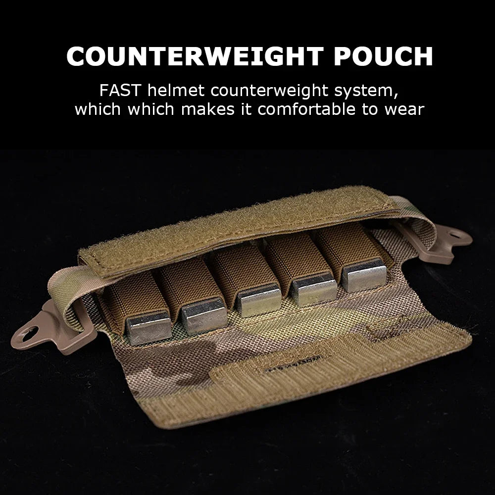 Tactical Helmet Counterbalance Weight Bag NVG Counterweight Pouch for OPS-Core Fast BJ PJ MH Helmets,Helmet Accessories