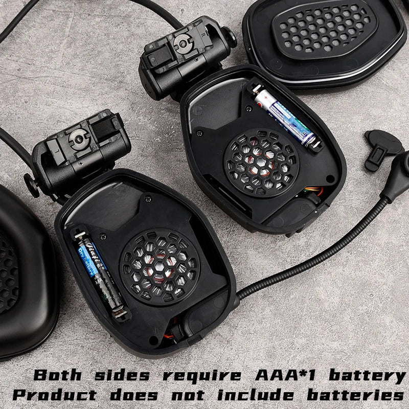 WADSN Tactical Headset RAC Headset Compatible ARC Helmet Rail FAST ACH MICH Series Helmets Airsofty Equipment For BaoFeng walkie