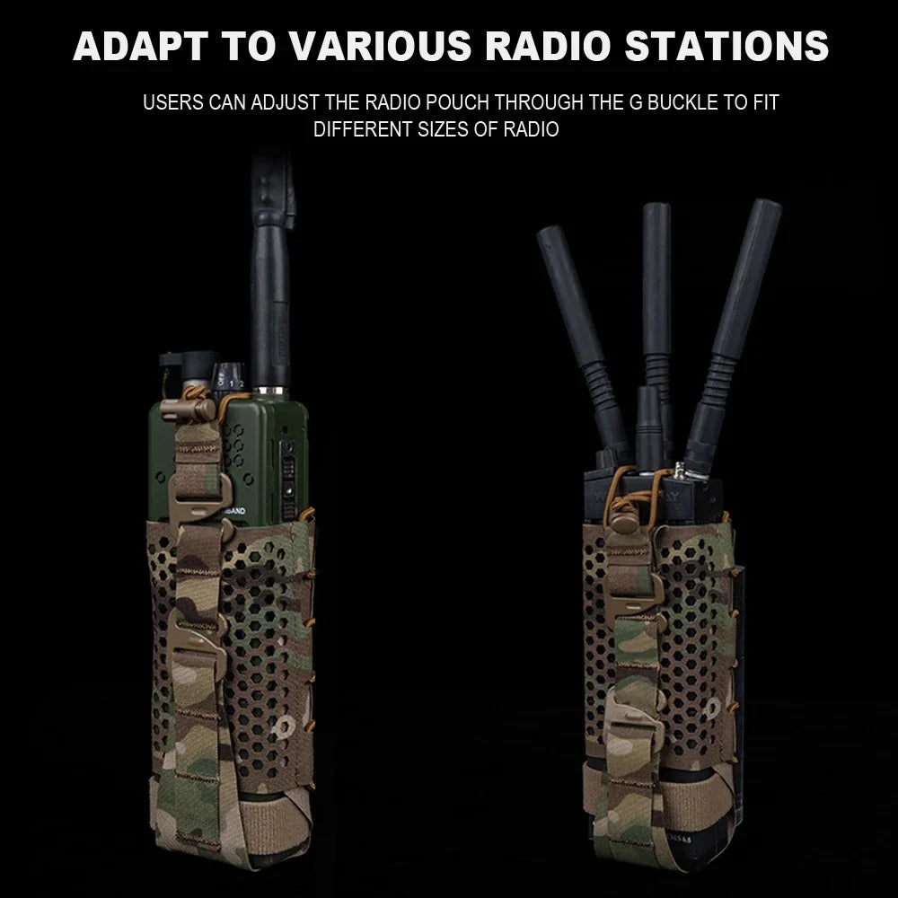 ARC Tactical Walkie-Talkie Bag Radio Pouch Universal MOLLE Bag for Outdoor Airsoft Hunting Camping Motorcycle Interphone Holster