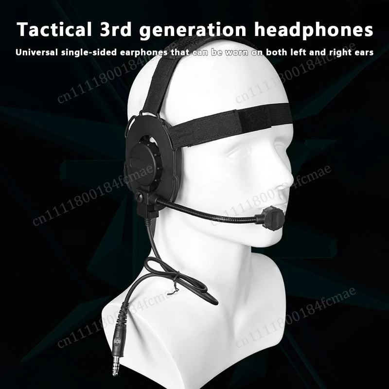 .Tactical Outdoor Shooting Communication Headphone Bowman Elite II Headset U94 PTT For Kenwood Baofeng UV-5R Radio Accessory