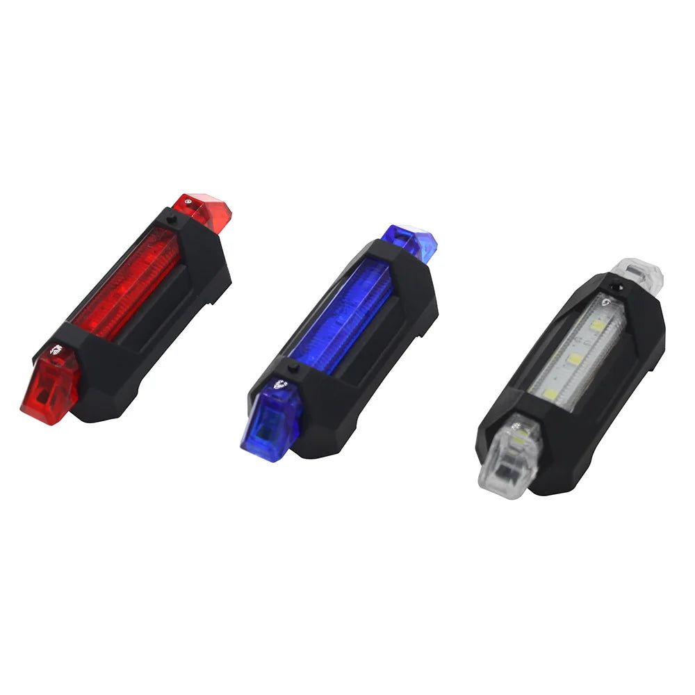 VULPO USB Rechargeable Tactical Helmet Signal Light Cycling Warning Light Airsoft Hunting Lifesaving Lamp