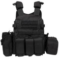 Nylon Chest Rig Molle Vest Multi-Functional Camouflage Molle Waistcoat Adjustable Men Women Combat Equipment for Outdoor Cycling