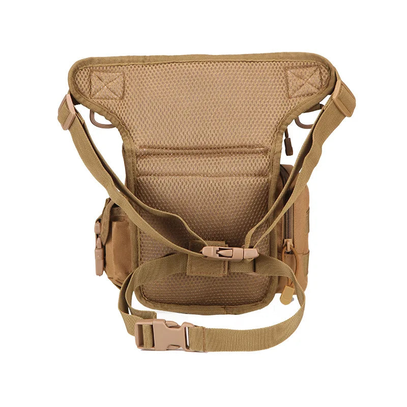 Men's Tactical Drop Leg Bag Multifunctional Waist Pack Adjustable Thigh Belt Hiking  Sports Cycling Waterproof Nylon Camping Bag