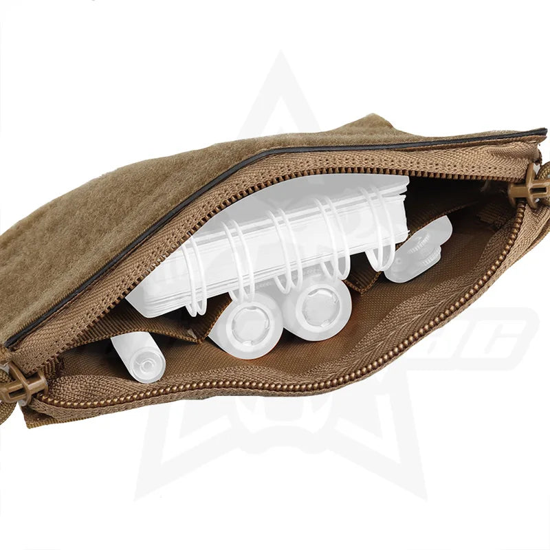 OPHIDIAN Hook and loop pocket Zipper closure pocket Vest accessory storage pocket Small pocket insert on chest for gear