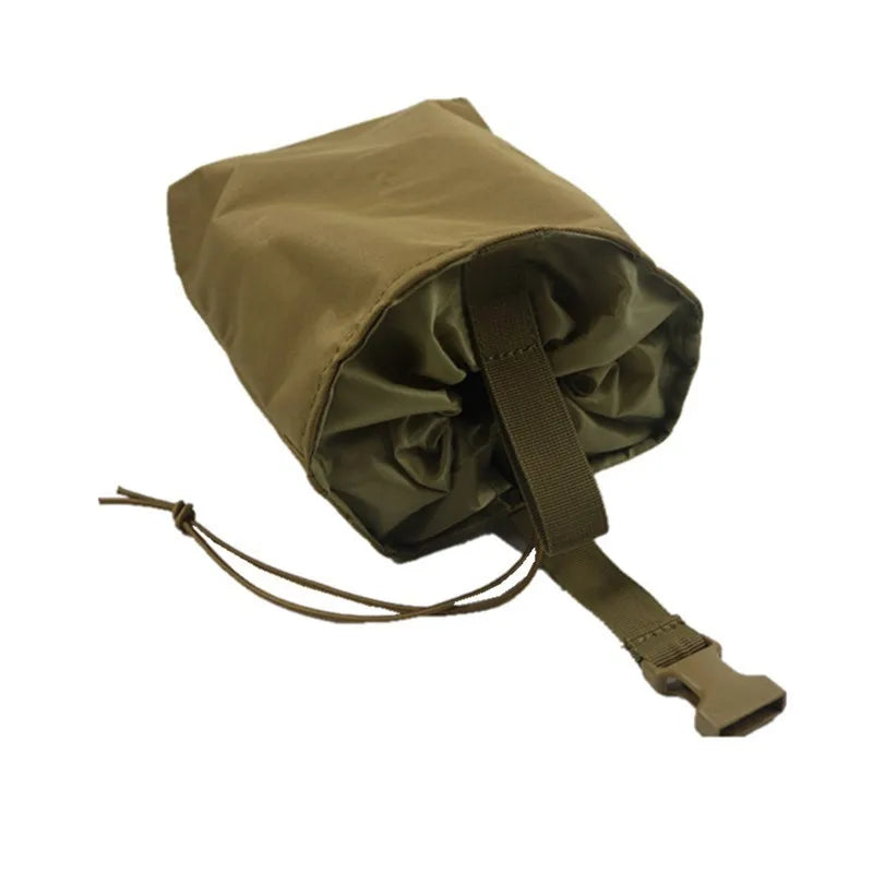 Molle Tactical Folding recycling bag Outdoor Dump Drop Pouch Magazine Pouch EDC Tools Bag Foldable Utility Recovery Waist Bag
