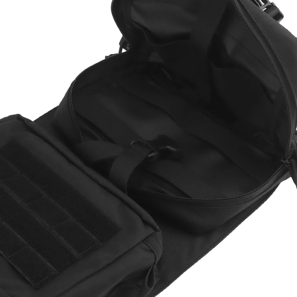POSEIDON DEFENSE Scarab Backplate Two Pouches Back Bag Removable IFAK First AID Pouch Compatible With Molle Vest Plate Carrier