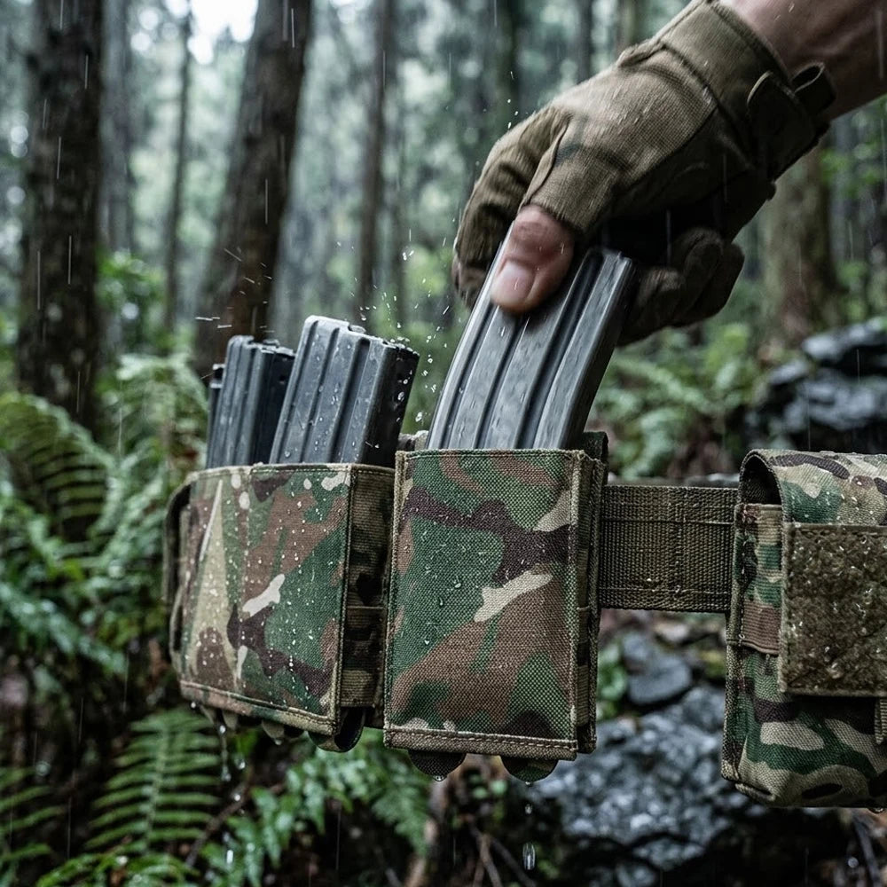 OPHIDIANTAC Single/Double/Three 5.56mm Caliber Magazine Holder - For Outdoor Tactical Hunting, MOLLE Construction