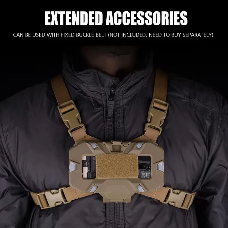 NEW Tactical MOLLE Folded Navigation Board Mobile Phones Navigator Holder Vest Chest Bag Admin Panel Hunting Vest Accessories