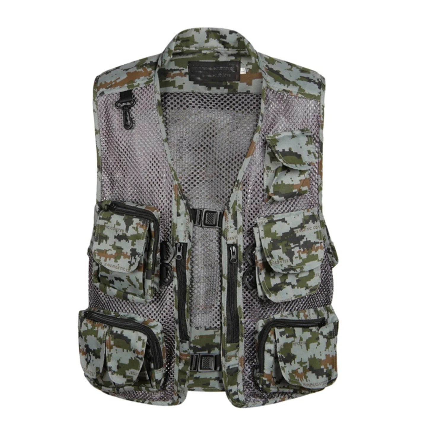 Summer Men's Camouflage Hunting Vest Multiple Pockets Mesh Breathable Sleeveless Jacket Outdoor Fishing Waistcoat Daddy's Gift