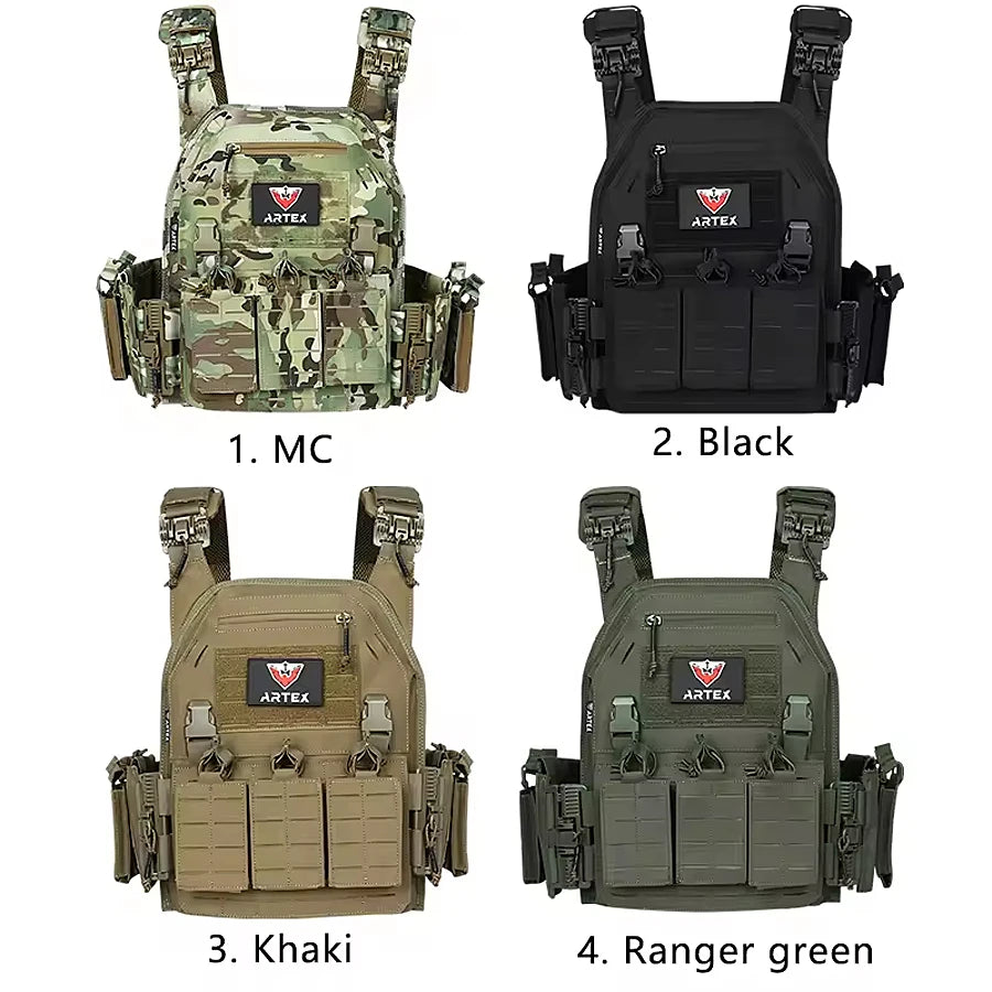 Outdoor quick release vest with multifunctional laser abrasion resistance and breathability