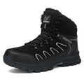 Men Hiking Boots High Top Anti Slip Winter Warm Comfort Plush Breathable Ankle Boots Outdoor Thick Sole Snow Boots for Man