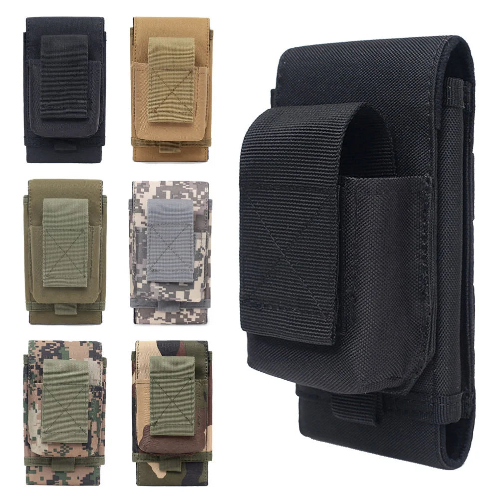 6.5in Smart Phone Pouch with Cigarette Bag for Outdoor Camping Hiking Tactical Molle EDC Bag