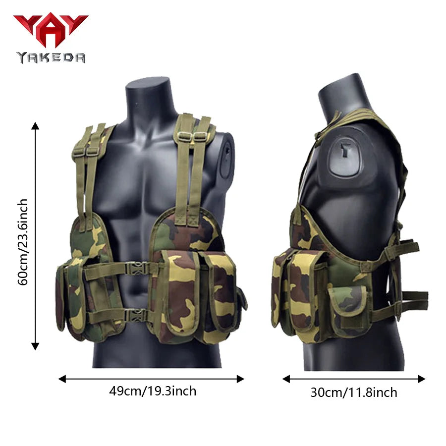 YAKEDA Multi functional Seal Training Vest Outdoor Protection Training Vest Camouflage Vest
