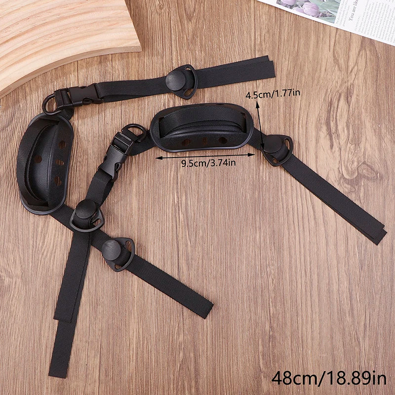 2 Pcs Universal Helmet Chin Strap - Adjustable Y-Shape Hook Strap for Safety & Tactical Helmets 〔YY26〕