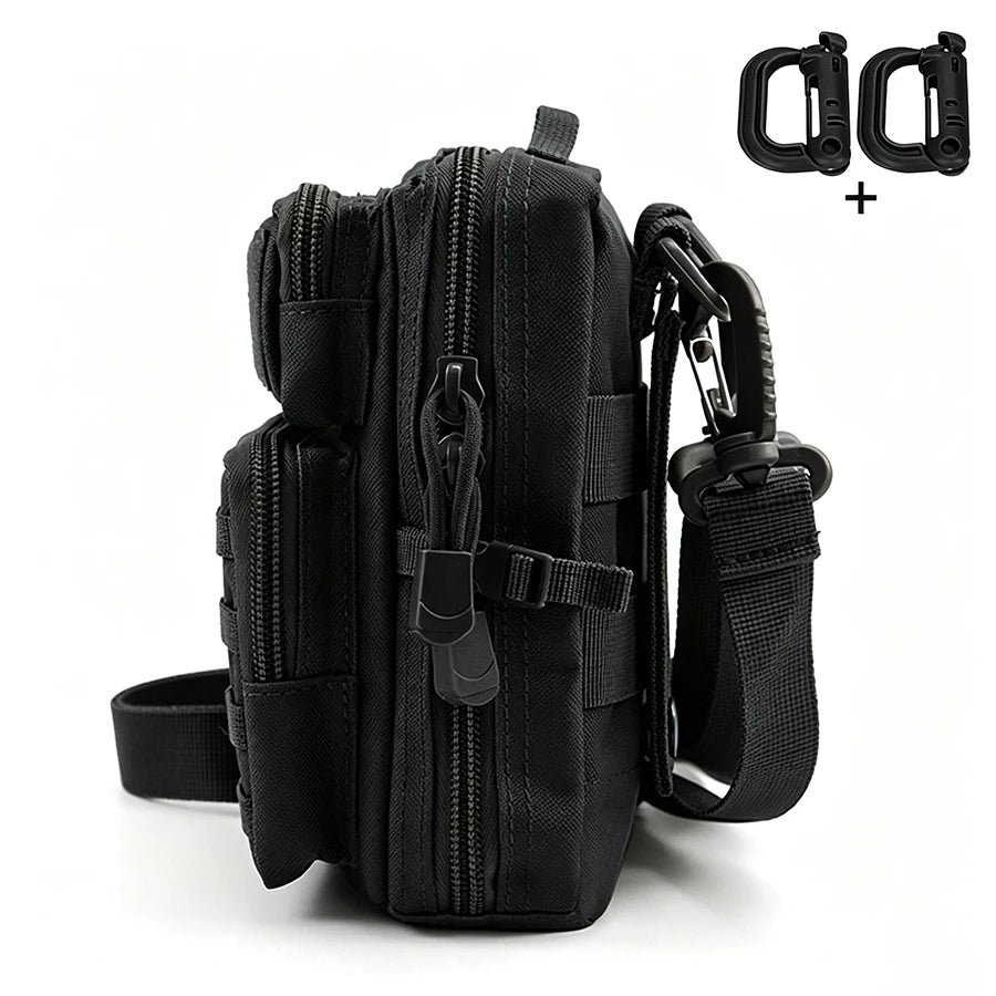 Multi functional portable carry on bag with 4 different carrying methods, large capacity outdoor waist bag