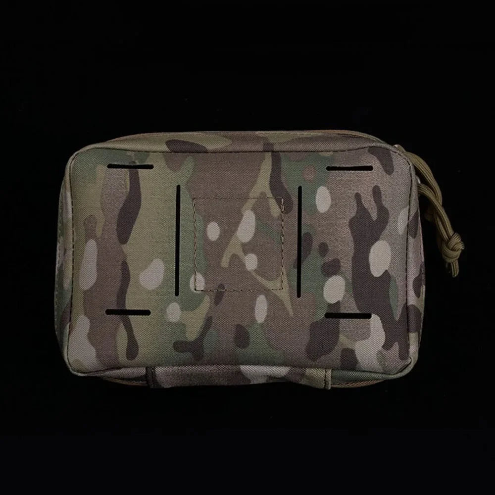 Molle Pouch Phone Folding Navigation Board Organizer Double Zipper Outdoor Hunting Airsoft Dustproof Mobile Phone Protective Bag
